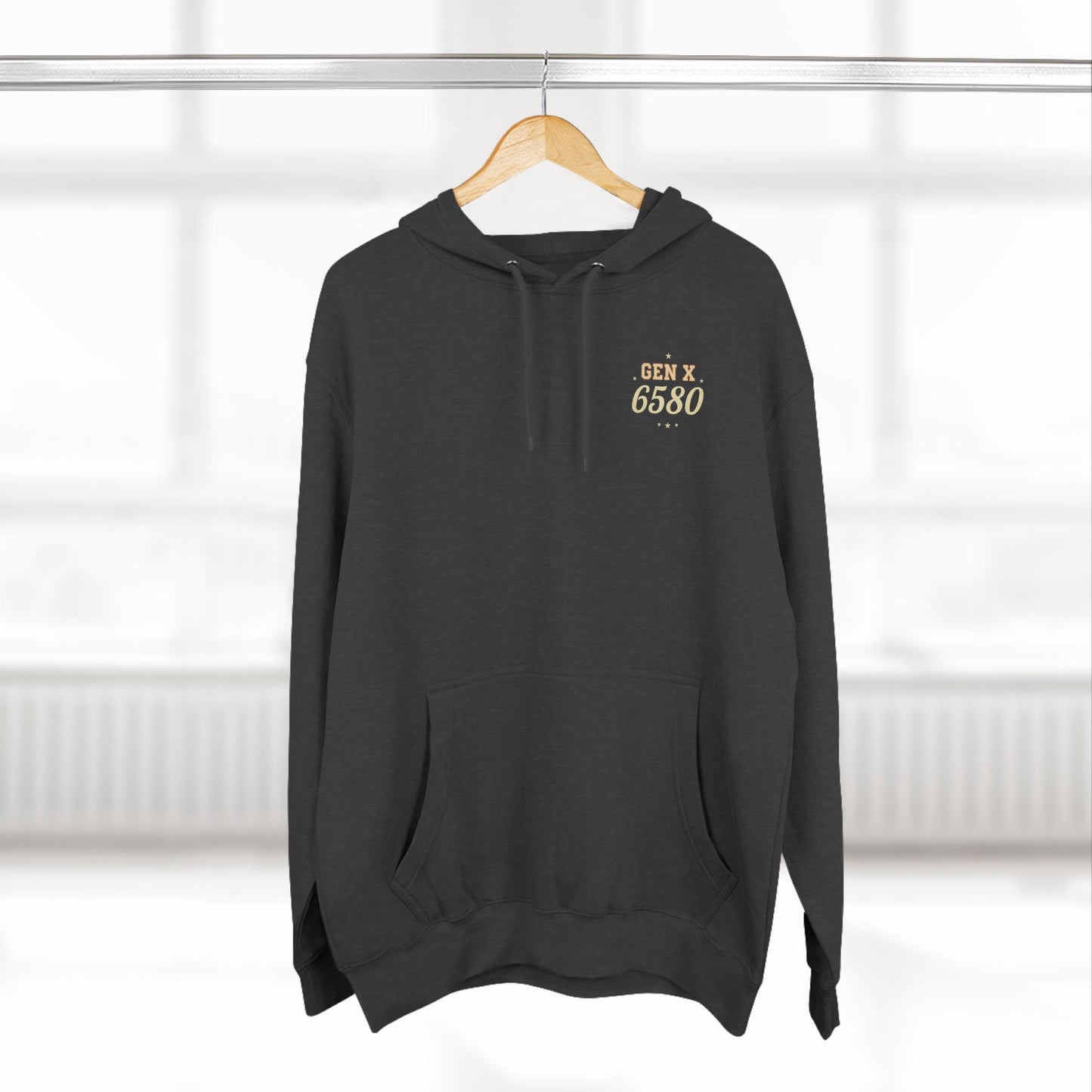 Gen X Hoodie – NATO Phonetic “GEN X” Back Print | Gen X 6580 (Black, Charcoal Heather, Sport Green)