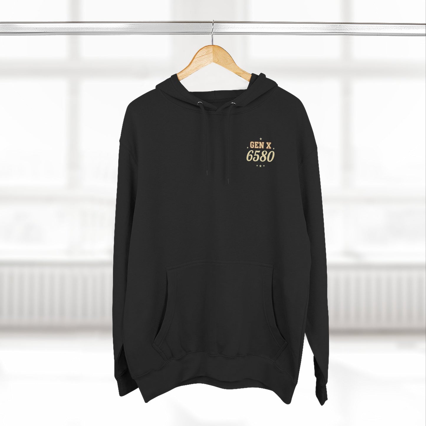 Gen X Hoodie – NATO Phonetic “GEN X” Back Print | Gen X 6580 (Black, Charcoal Heather, Sport Green)