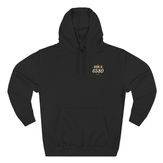 Gen X Hoodie – NATO Phonetic “GEN X” Back Print | Gen X 6580 (Black, Charcoal Heather, Sport Green)