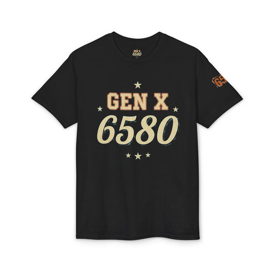 Official Gen X 6580 Crew T-Shirt | Retro Latchkey Generation Tee | Vintage Style Logo Shirt | 1965-1980 Member Tee | Old School Club Gear