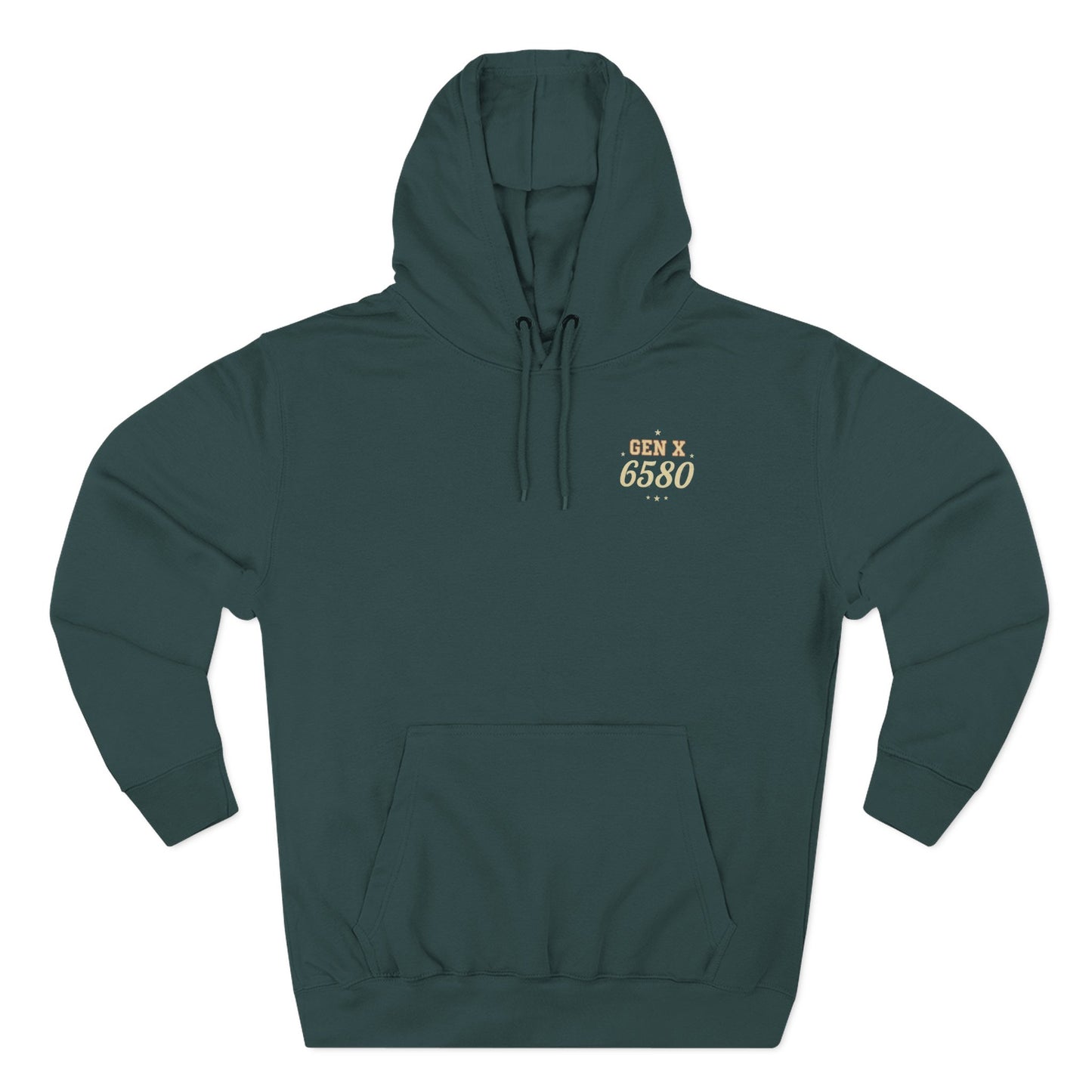 Gen X Hoodie – NATO Phonetic “GEN X” Back Print | Gen X 6580 (Black, Charcoal Heather, Sport Green)