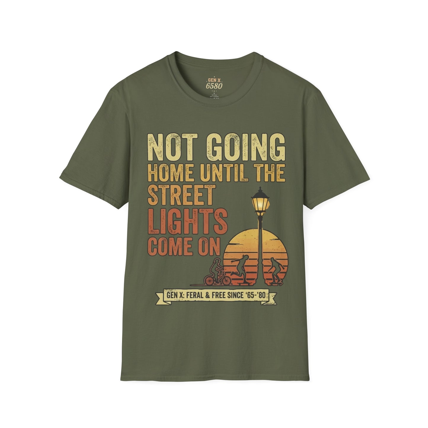 Gen X Street Lights T-Shirt – Latchkey Kid Retro Tee | Gen X 6580